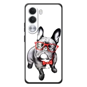 Бампер для Realme C100i с картинкой "Песики" (В очках)