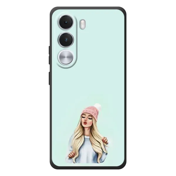 Чехол с рисунком «В шапке» для Realme C100i