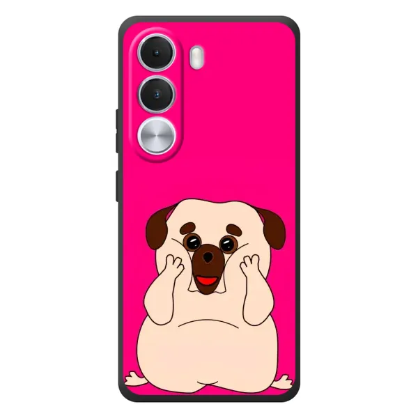Чехол с рисунком «Веселый Мопсик» для Realme C100i Чехол с рисунком «Веселый Мопсик» для Realme C100i