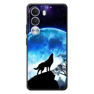 Чехол с Волком на Realme C100i (Воет на луну)