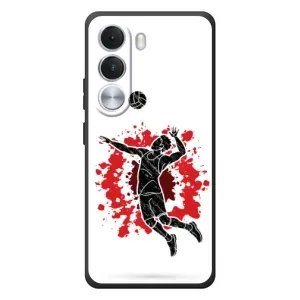 Чохли з прінтом Спортивна тематика для Realme C100i (Волейболіст)