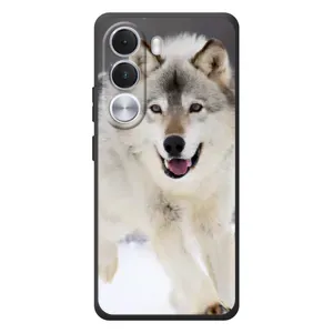 Чехол с Волком на Realme C100i (Волк на снегу)