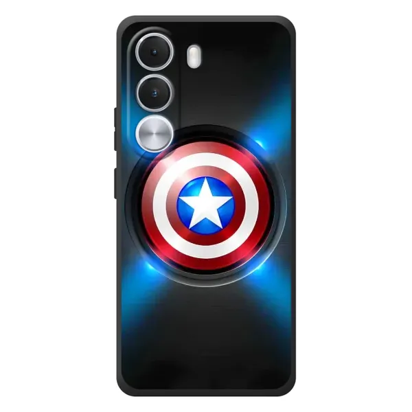 Чехол с рисунком «Яркий Щит Капитана» для Realme C100i