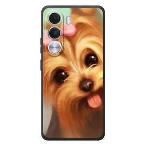 Чехол (ТПУ) Милые собачки для Realme C100i (Йоршенский терьер)