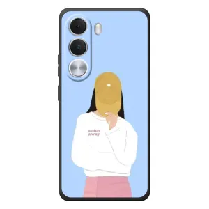 Силіконовый Чохол на Realme C100i з картинкой Модных девушек (Жовта кепка)