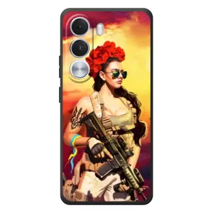ЗСУ Чехлы (TPU) для Realme C100i (Женщина солдат)