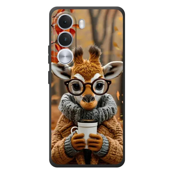 Чехол с рисунком «Жираф с кофе» для Realme C100i Чехол с рисунком «Жираф с кофе» для Realme C100i