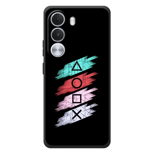 Чехол с рисунком «Значки Sony» для Realme C100i Чехол с рисунком «Значки Sony» для Realme C100i