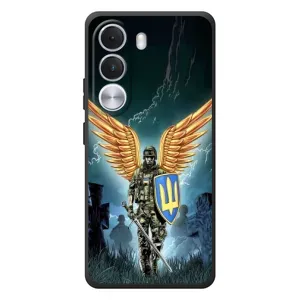Патриотический Чехол для Realme C100i (ЗСУ з крильями)