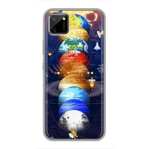 Чехол (ТПУ) с планетами на Realme C11 (Арт планети)