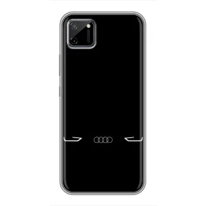Силиконовый бампер с картинкой машины на Realme C11 (Силует Audi)