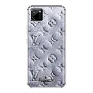 Текстурный Чехол Louis Vuitton для Реалми с11 (Белый ЛВ)