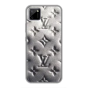 Текстурный Чехол Louis Vuitton для Реалми с11 (Бежевый ЛВ)