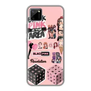 Чехлы с картинкой для Realme C11 (BLACK PINK коллаж)