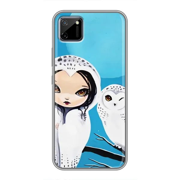 Чехол с рисунком «Девочка Сова» для Realme C11