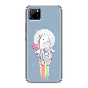 Чехол Unicorn на Realme C11 (Единорог космонавт)