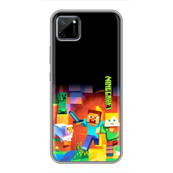 Чехол с рисунком «Герой Майнкрафт» для Realme C11