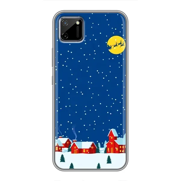 Чехол с рисунком «Город в снегу» для Realme C11
