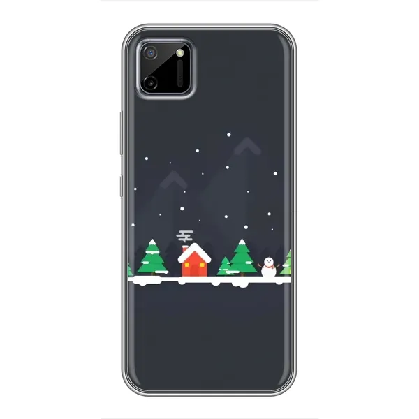 Чехол с рисунком «Город зимний» для Realme C11