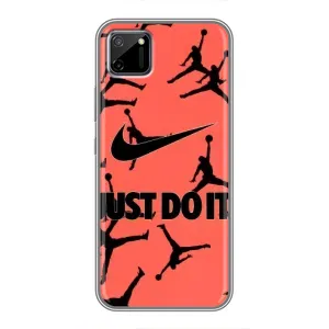 Силиконовый Чехол Nike Air Jordan на Реалми с11 (Just Do It)