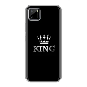 Чехол (Корона на чёрном фоне) для Реалми с11 (KING)