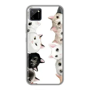 Силиконовый чехол с котиком для Realme C11 (Коты)