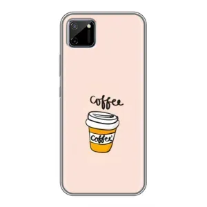 Чехол с изображением вкусной еды для Realme C11 (Кружка кофе)