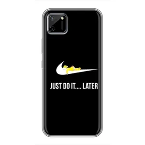 Силиконовый Чехол на Realme C11 с картинкой Nike (Later)
