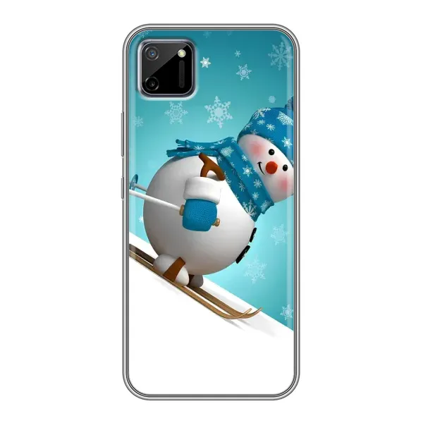 Чехол с рисунком «Лыжник» для Realme C11