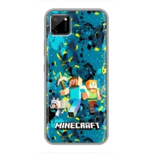Чехлы для Realme C11 (Персонажи Майн Крафт) (Майнкрафт)