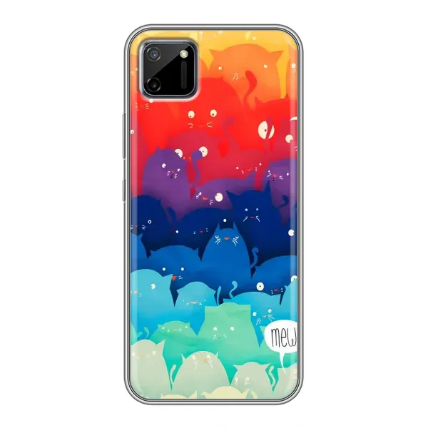 Чехол с рисунком «Mew» для Realme C11