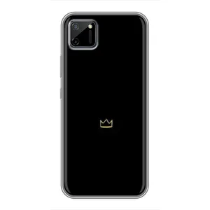 Чехол (Корона на чёрном фоне) для Реалми с11 (Мини корона)