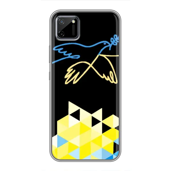 Чехол с рисунком «Мир для Украины» для Realme C11
