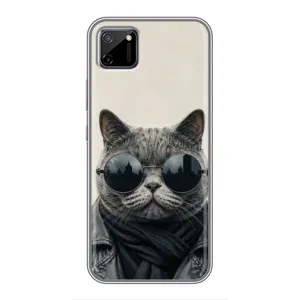 Чехол на тематику: Коты для Realme C11 (Модный кот)