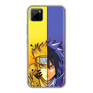 Купить Чехлы на телефон с принтом Anime для Realme C11 (Naruto Vs Sasuke)