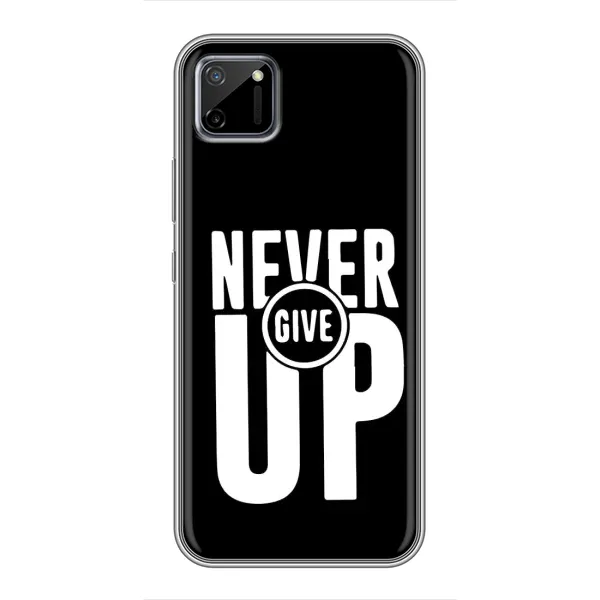 Чехол с рисунком «Never Give UP» для Realme C11