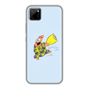 Чехлы с Патриком на Realme C11 (Патрик с подушкой)