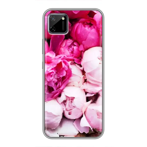Чехол с рисунком «Пионы» для Realme C11