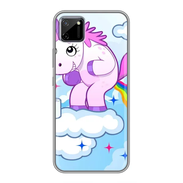 Чехол с рисунком «Радуга единорожка» для Realme C11