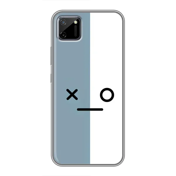 Чехол с рисунком «Серо-белый» для Realme C11