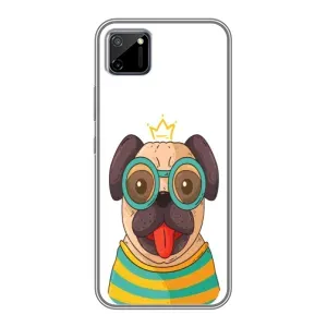 Бампер для Realme C11 с картинкой "Песики" (Собака Король)