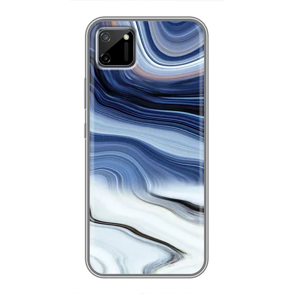 Чехол с рисунком «Светлый мрамор» для Realme C11