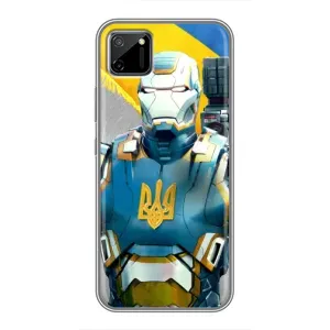 Силиконовый Чехол на Realme C11 (Я-Украина) (Украинский робокоп)