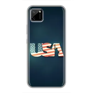 Чехол Флаг USA для Realme C11 (USA)