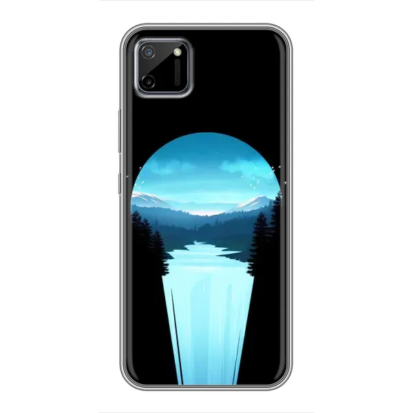 Чехол с рисунком «Синий Водопад» для Realme C11