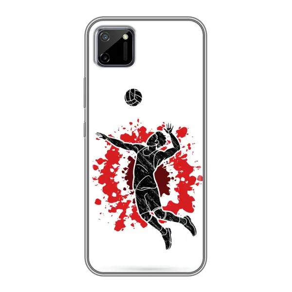Чехол с рисунком «Волейболист» для Realme C11