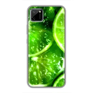 Чехол с изображением вкусной еды для Realme C11 (Яркий ЛАЙМ)