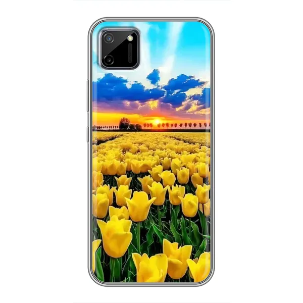 Чехол с рисунком «Желтые тюльпаны» для Realme C11