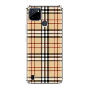 Чехол с Брендами одежды на Реалми С12 (Burberry стиль)