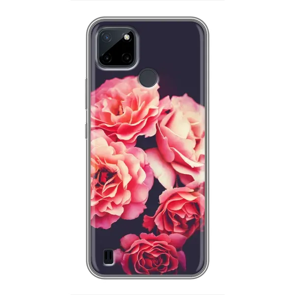 Чехол с рисунком «Бутоны» для Realme C12 Чехол с рисунком «Бутоны» для Realme C12